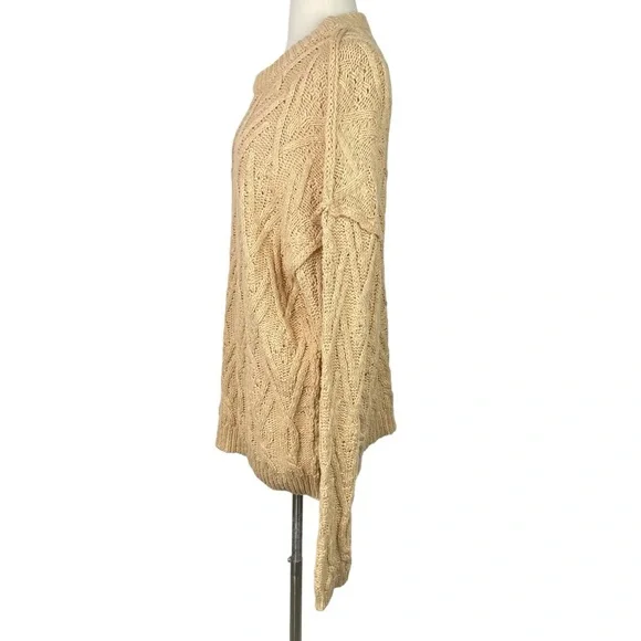 NWOT Free People Isa Cable Knit Sweater, Small - Picture 3 of 12